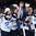 HELSINKI, FINLAND - JANUARY 5: Finland's Kasper Bjorkqvist #12, Niko Mikkola #7 and Mikko Rantanen #15 hoist head coach Jukka Jalonen during gold medal game action at the 2016 IIHF World Junior Championship. (Photo by Matt Zambonin/HHOF-IIHF Images)

